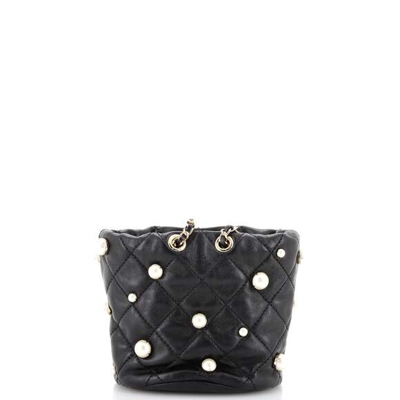 Chanel Drawstring Round Bucket Bag #149744C23B - Picture 5 of 9